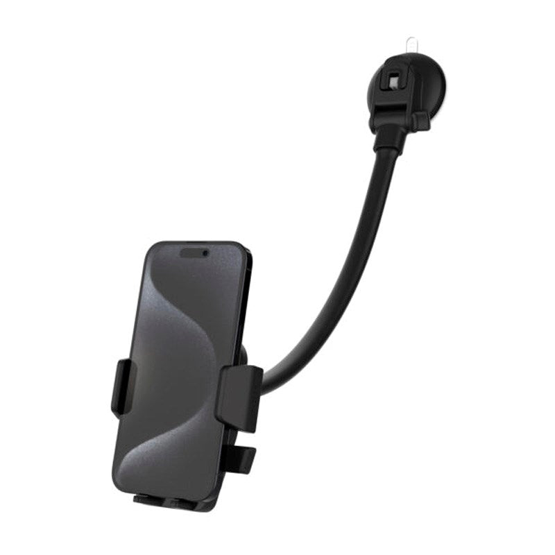 Fixed Iconiq Flex XL (Maks. Mobilbredde: 5,3 - 8,3 cm) Dashbord- / Frontrutetelefonholder - Svart