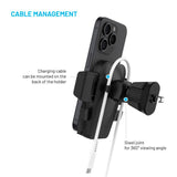 Fixed Iconiq Lock Mobilholder til Bil - Luftventilfeste - Maks Mobilstørrelse: 53 - 83 mm - Svart