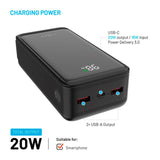 Fixed Zen2 30 - 20W PowerBank 30.000 mAh - Svart