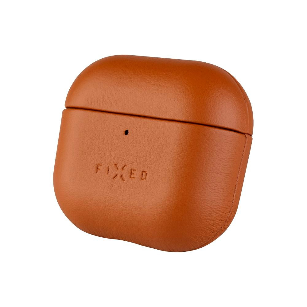 Fixed Apple AirPods (4. gen.) Ekte Skinn Deksel - Brun