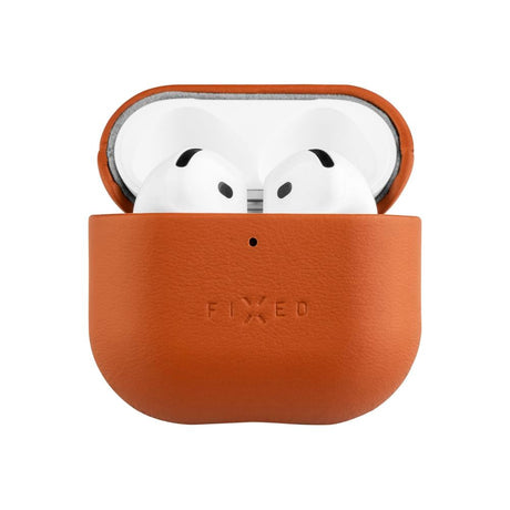 Fixed Apple AirPods (4. gen.) Ekte Skinn Deksel - Brun