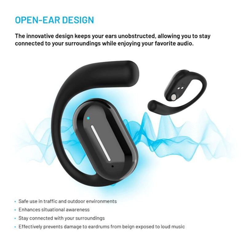 Fixed Nods True Wireless Hodetelefoner - Open-Ear - Svart