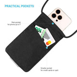 Fixed Mobilveske med Snøring (105 x 185 mm) - Svart