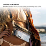 Fixed Vanntett Belteveske (Maks. Mobile Mål: 200 x 138 mm) - Beige / Gjennomsiktig