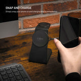 Fast 3-i-1 Trådløs Ladestasjon 15W - Smartphone / Apple Watch / AirPods - Svart