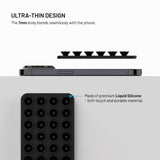 Fixed MagMate Mobilholder - Silikon Sugekopp - MagSafe Kompatibel - Svart