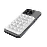 Fixed MagMate Mobilholder - Silikon Sugekopp - MagSafe Kompatibel - Hvit