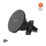 Fixed Mobiltelefonholder til Bil med 15W Trådløs Lading - Ventilasjonsgitter - Svart