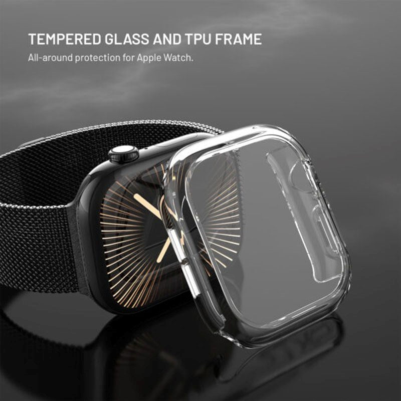 Apple Watch 11 / 10 (46mm) Fixed Deksel med Innebygd Skjermbeskytter - Gjennomsiktig