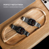 Fixed Apple Watch (42/44/SE/45/46/49) Titanium Rem- Svart