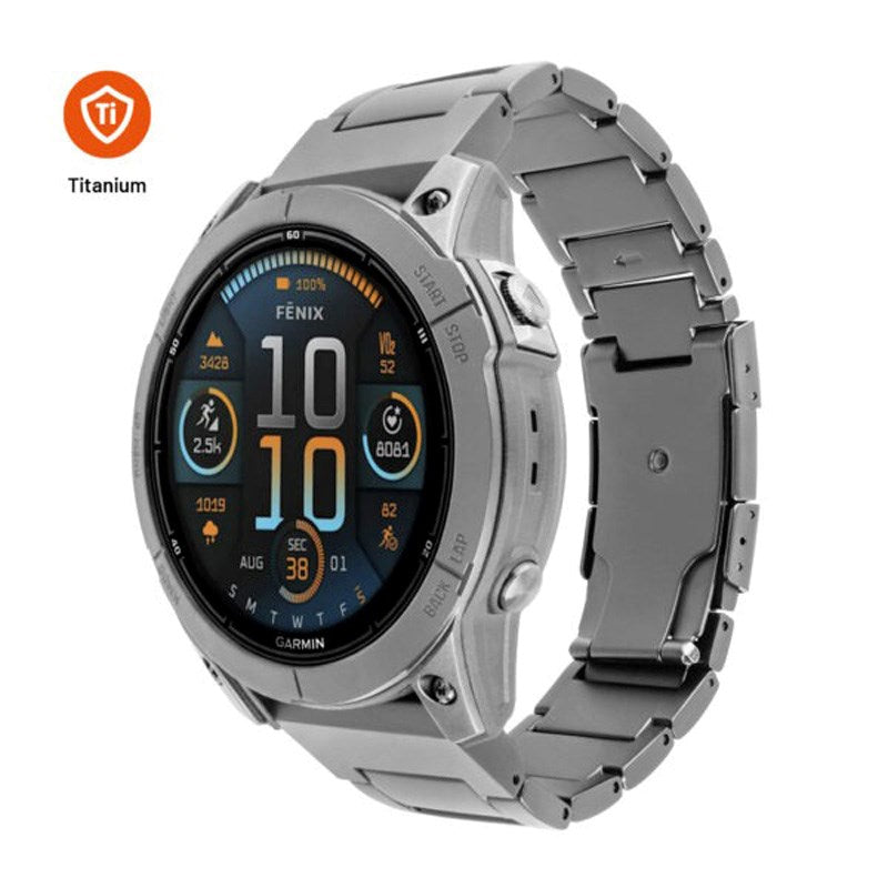 Fixed Universal Garmin 26mm QuickFit Titanium Rem- Grå