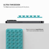 Fixed MagMate Mobilholder - Silikon Sugekopp - MagSafe Kompatibel - Turkis