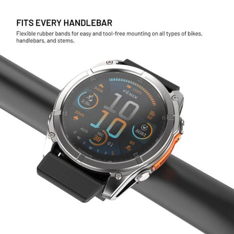 Fixed Monteringssett for Garmin Smartklokke (22 mm) / Garmin Edge Sykkelcomputer for Sykkel - Svart