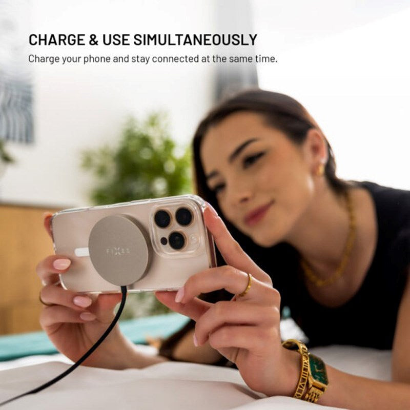 Fast MagPad 15W Trådløs Lader – MagSafe / Qi2 Kompatibel – Titanium