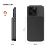 Fast MagZen Qi2 Trådløs Powerbank 5 000 mAh - Svart