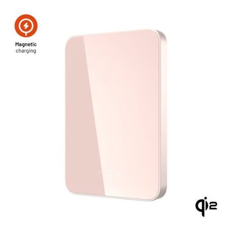 Fast MagZen Qi2 Trådløs Powerbank 5 000 mAh - Rosa