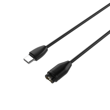 Fixed USB-C Ladekabel for Garmin Smartklokke - 2m - Svart