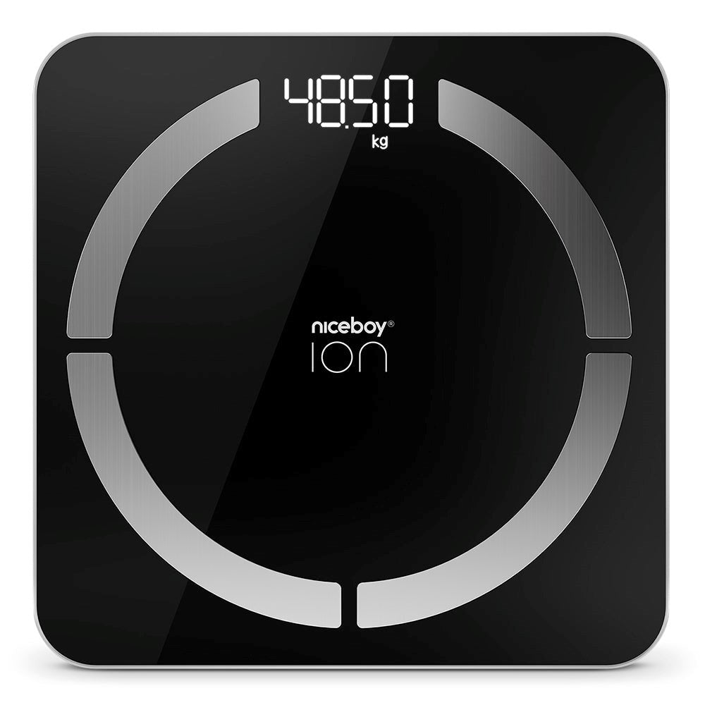 Niceboy ION Smart Scale - Bluetooth / Wifi Kroppsanalyse Badevekt - Svart