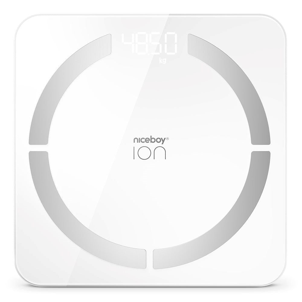 Niceboy ION Smart Scale - Bluetooth / Wifi Kroppsanalyse Badevekt - Hvit