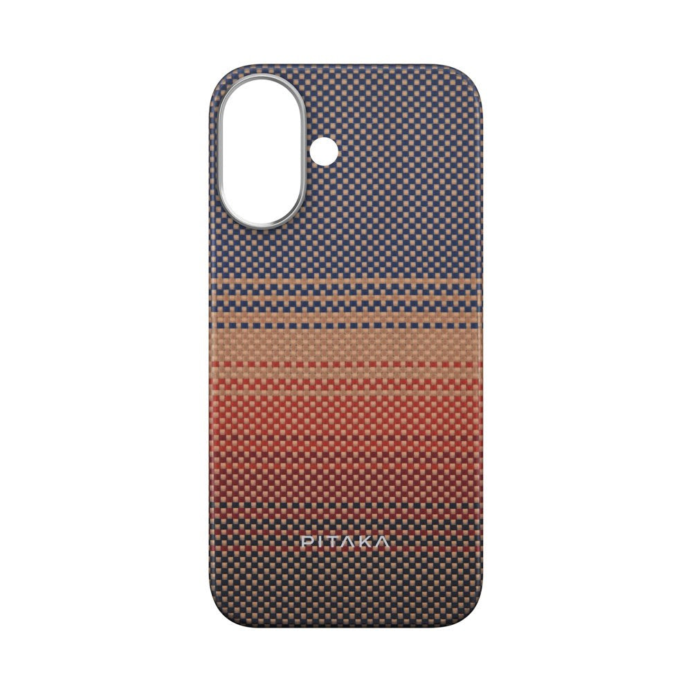 iPhone 16 PITAKA Tactile Woven Deksel - MagSafe Kompatibel - Sunset