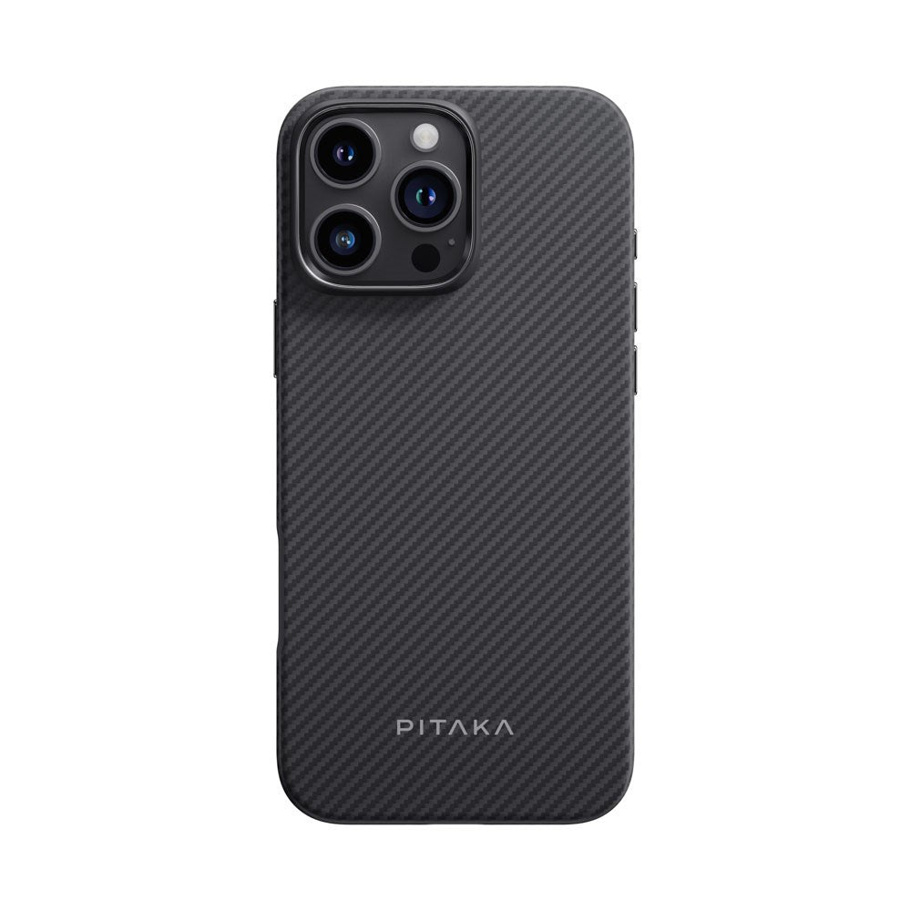 iPhone 16 Pro PITAKA Military Grade Protective Deksel - MagSafe Kompatibel - Black / Grey