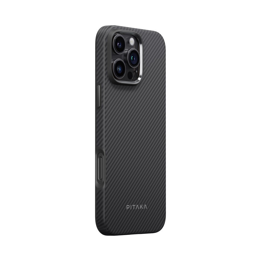 iPhone 16 Pro PITAKA Military Grade Protective Deksel - MagSafe Kompatibel - Black / Grey