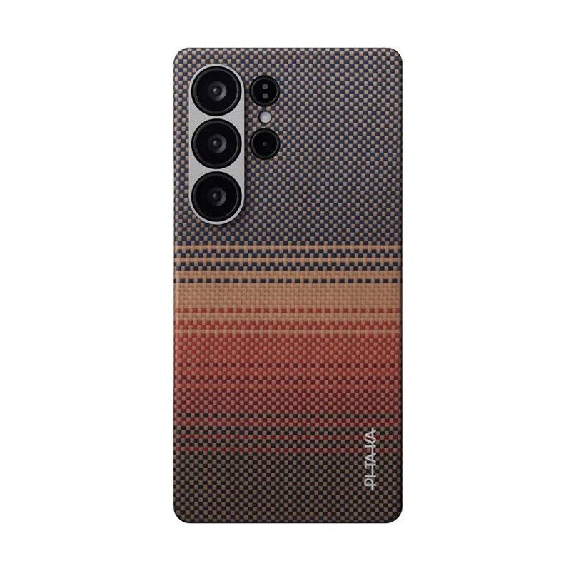 Samsung Galaxy S25 Ultra PITAKA Tactile Woven Deksel - MagSafe Kompatibel - Sunset