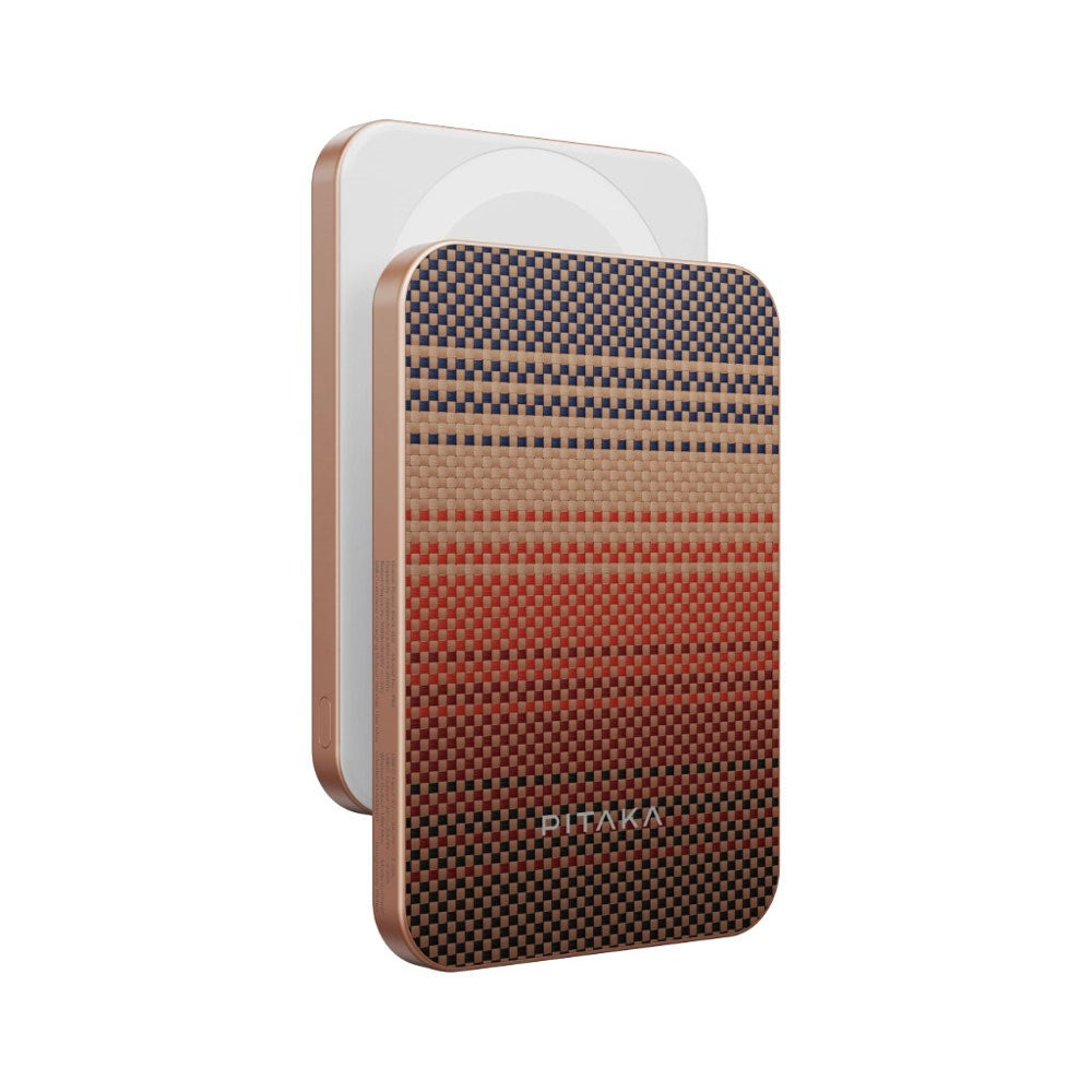 PITAKA Qi2 Aramid Fiber PowerBank 5000 mAh - MagSafe Kompatibel - Sunset