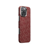 iPhone 16 Pro PITAKA Tactile Woven Deksel - MagSafe Kompatibel - Red / Gold