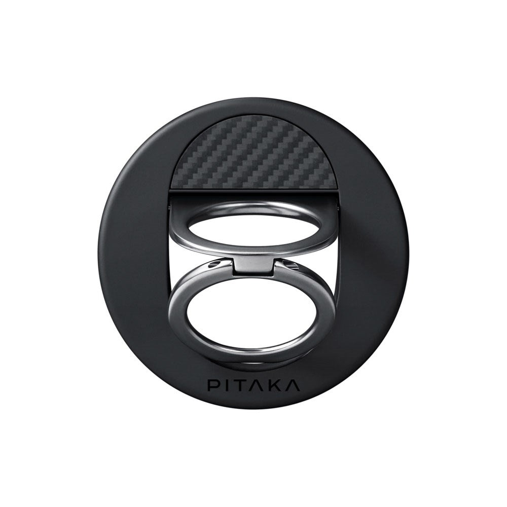 PITAKA MagEZ Grip 3 Ring Holder til Mobil - MagSafe Kompatibel - Black / Grey