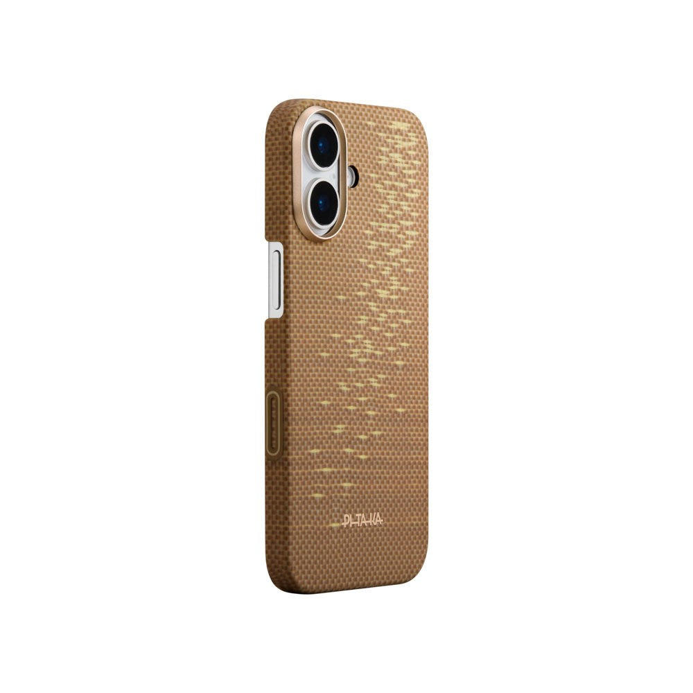 iPhone 17 PITAKA Ultra Slim Deksel - MagSafe Kompatibel - Golden Glint
