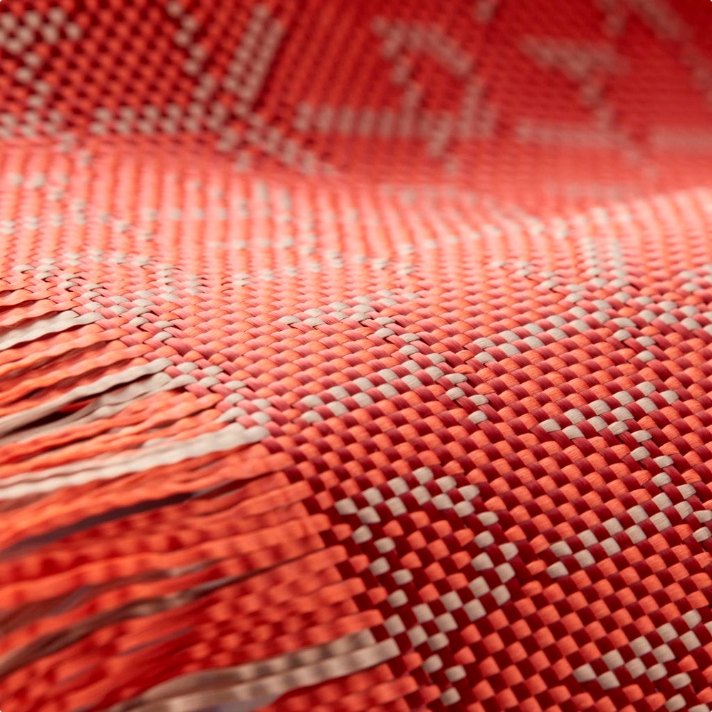 iPhone 17 Pro PITAKA Edge Monogram Deksel – MagSafe Kompatibelt – Gull / Rød