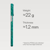 iPhone 17 Pro PITAKA Edge Monogram Deksel – MagSafe Kompatibelt – Gull / Grønn