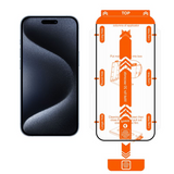 iPhone 15 Plus Mobile Origin Orange Screen Guard Beskyttelsesglass - 2 stk. - Gjennomsiktig