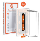 iPhone 15 Plus Mobile Origin Orange Screen Guard Beskyttelsesglass - 2 stk. - Gjennomsiktig