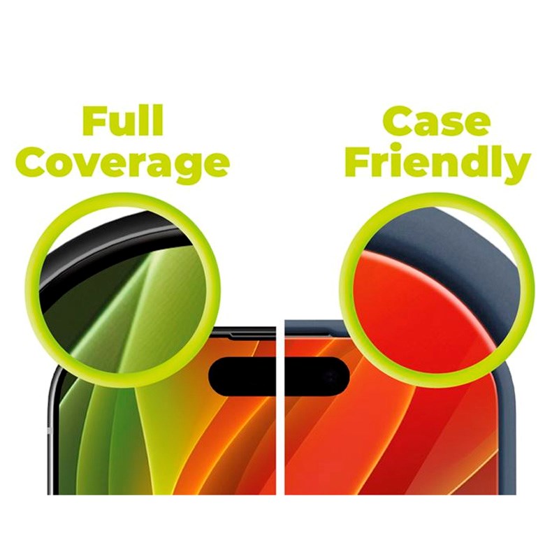 Samsung Galaxy S23 FE Mobile Origin EasyGlass Skjermbeskytter - Gjennomsiktig / Svart Kant