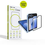 Samsung Galaxy Z Flip7 FE / Flip6 Mobile Origin EasyGlass Skjermbeskytter - Gjennomsiktig / Svart Kant