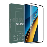 Xiaomi Poco X6 (5G) Mobile Origin EasyGlass Skjermbeskytter - Gjennomsiktig / Svart Kant