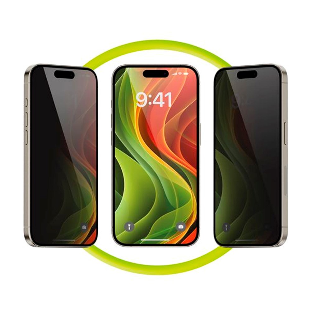 Mobile Origin Skjermbeskyttelse - Herdet Glass Privacy Screen - 2-stk. for iPhone 16 Pro