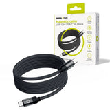 Mobile Origin Magnetisk USB-C til USB-C Kabel - 1m - Svart