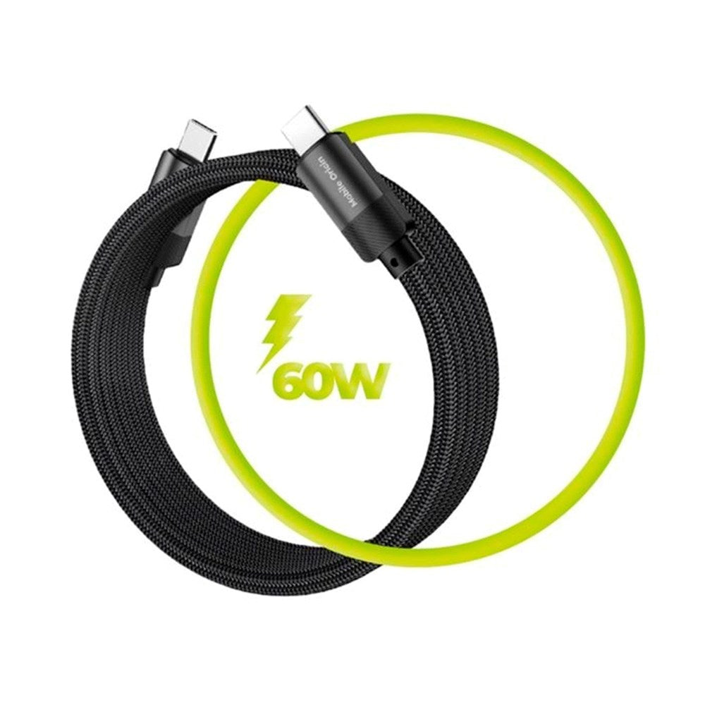 Mobile Origin Magnetisk USB-C til USB-C Kabel - 1m - Svart