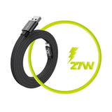 Mobile Origin Flatt Magnetisk USB-A til USB-C Kabel - 1m - Svart