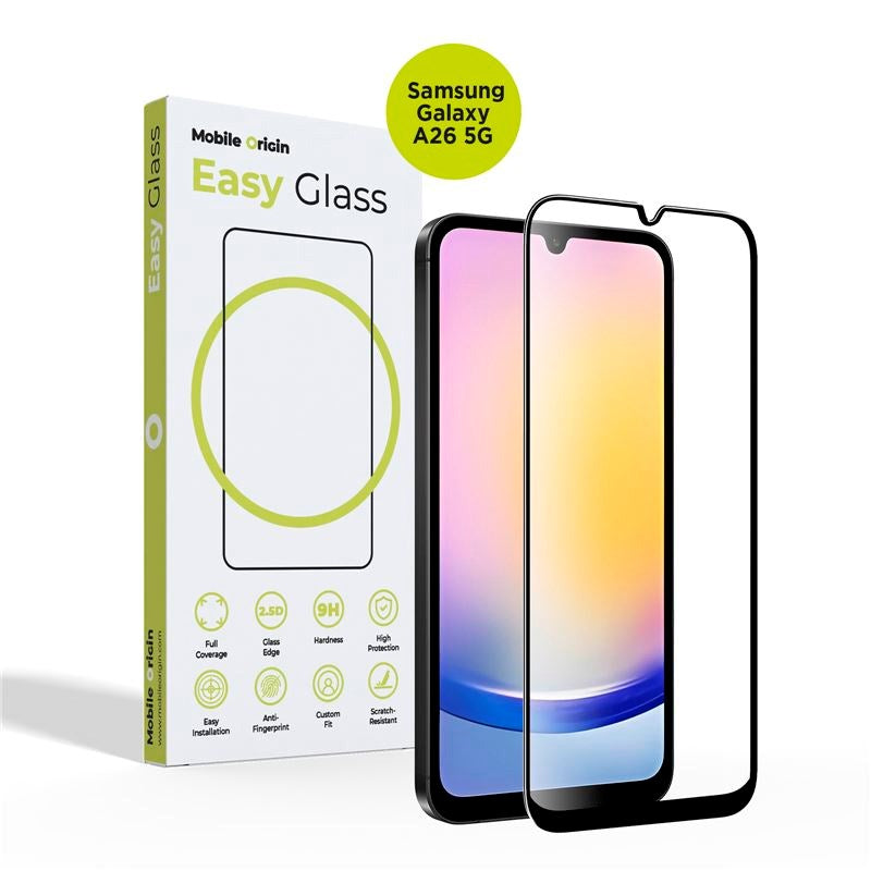 Samsung Galaxy A26 (5G) Mobile Origin EasyGlass Skjermbeskyttelsesglass - Gjennomsiktig