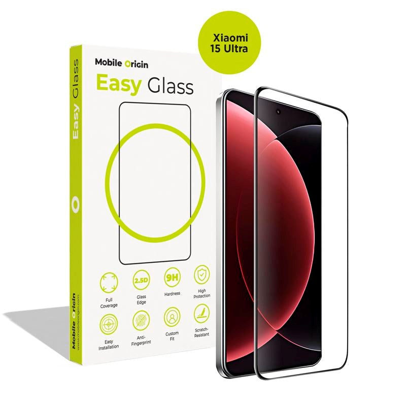 Xiaomi 15 Ultra Mobile Origin EasyGlass Skjermbeskyttelsesglass - Gjennomsiktig