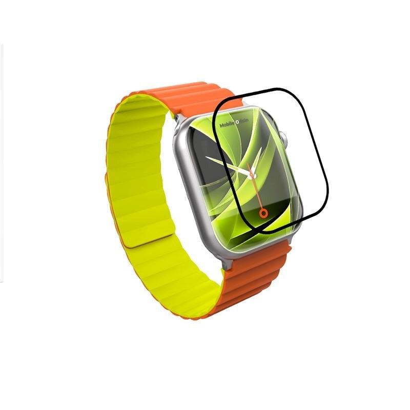 Mobile Origin Apple Watch 11 / 10 (46mm) Hybrid Skjermbeskytter - Gjennomsiktig / Svart Kant