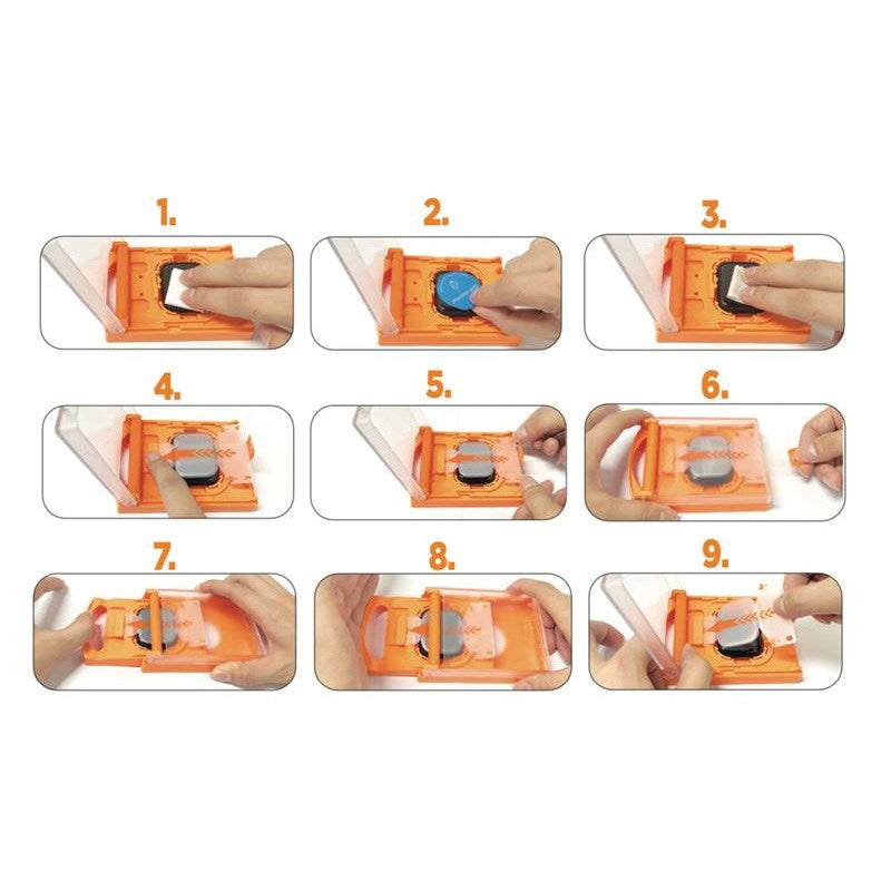 Mobile Origin Apple Watch 11 / 10 (42mm) Hybrid Skjermbeskytter - Gjennomsiktig / Svart Kant