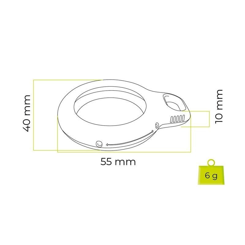 Mobile Origin AirTag Loop Deksel - Hvit