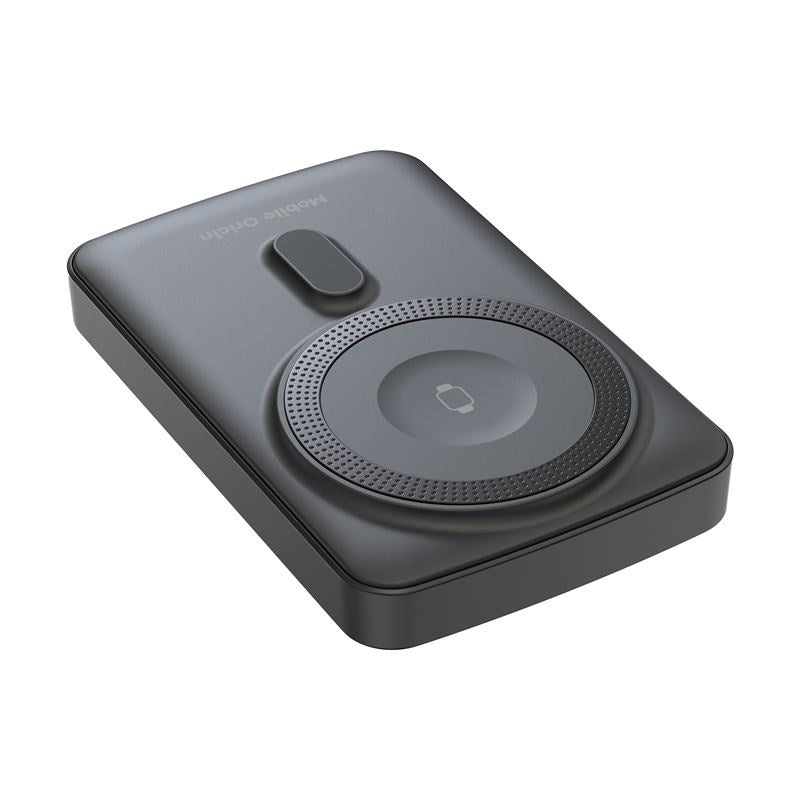 Mobile Origin 20W Powerbank for Smarttelefon & Apple Watch - 10 000 mAh med LCD-Skjerm - USB-C-Plugg - Grå