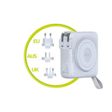 Mobile Origin PowerBank Reiselader 10.000 mAh – MagSafe Kompatibel – Hvit