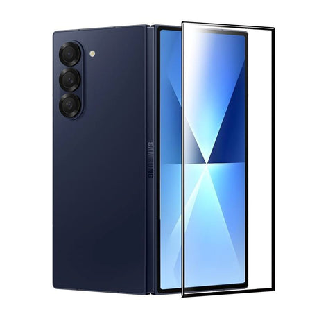 Samsung Galaxy Z Fold7 Mobile Origin EasyGlass Skjermbeskytter - Gjennomsiktig / Svart Kant